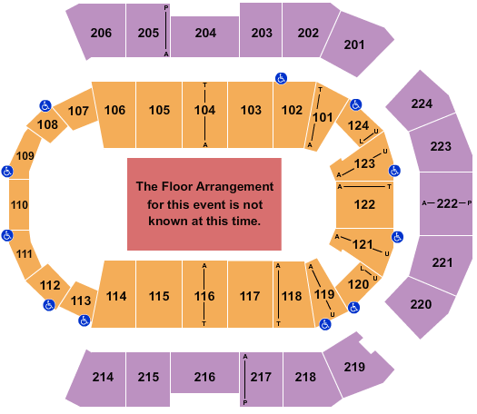 Numerica Veterans Arena NCAA Tournament Seating Chart